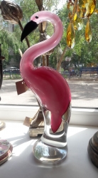 Хрустальная статуэтка "Фламинго"